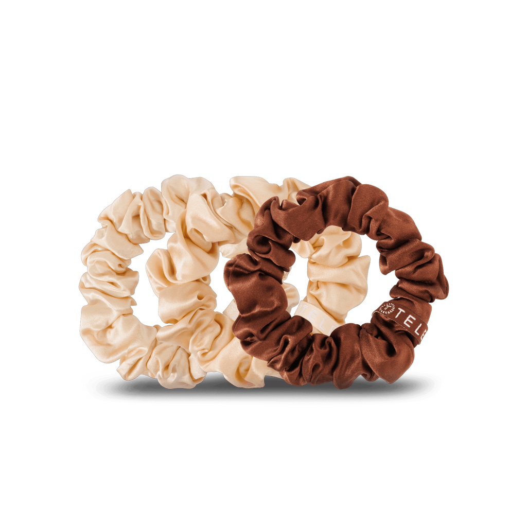 TELETIES Teletie Scrunchies Small For The Love of Nudes pair angle