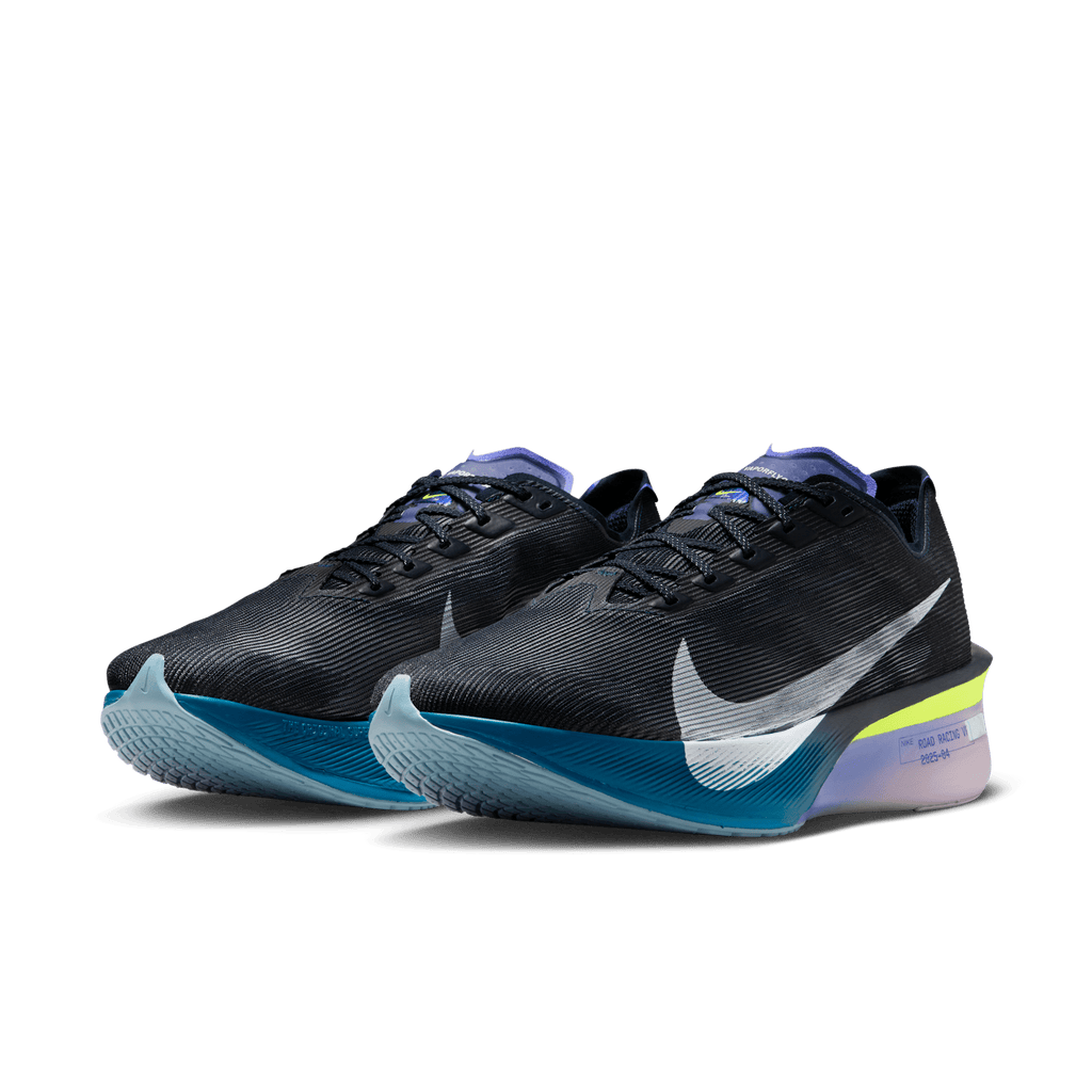 Nike Men's Vaporfly 4 401 Obsidian/WhitePersianViolet pair angle
