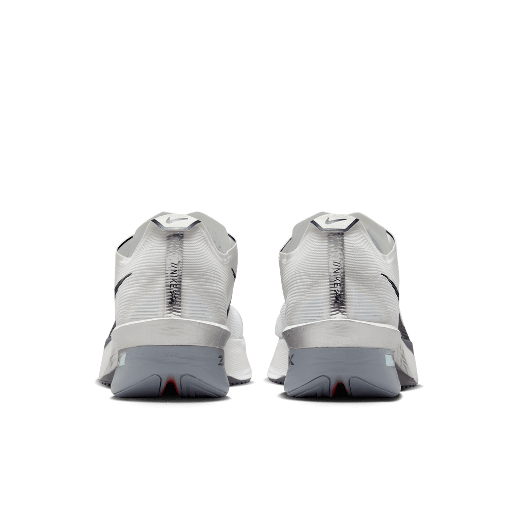 Nike Women's Vaporfly 4 100 White/GridironObsidianMist heel