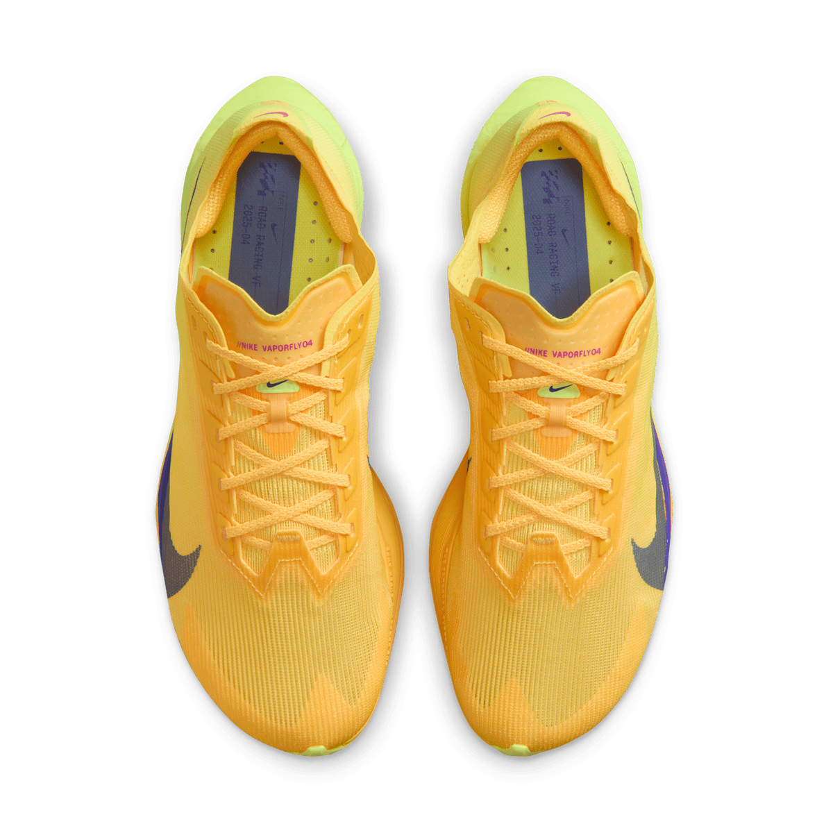 Nike Women's Vaporfly 4 800 CitronPulse/IndigoBurstLaserOrange top