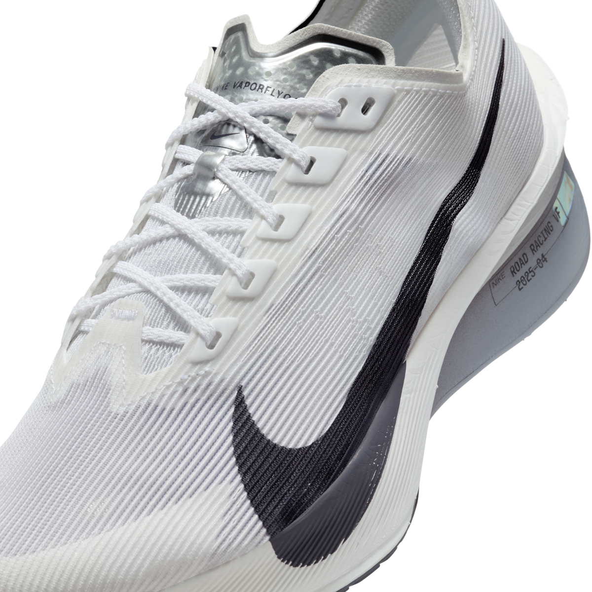 Nike Women's Vaporfly 4 100 White/GridironObsidianMist detail