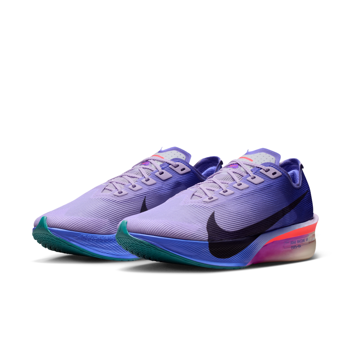 Nike Women's Vaporfly 4 503 VioletMist/PurpleDynasty pair angle