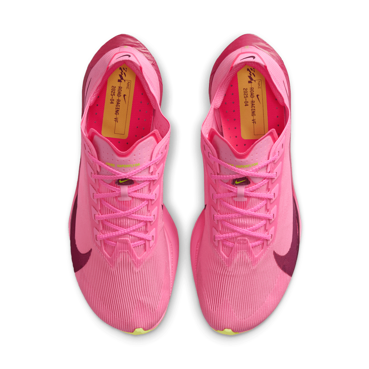 Nike Women's Vaporfly 4 601 Pink Spell/bordeauxhyper Pinkvolt Ice top