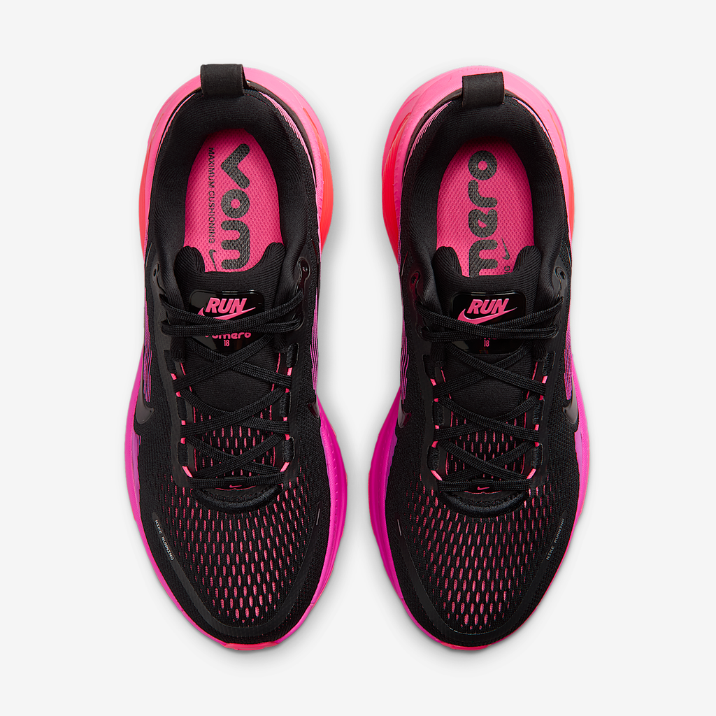 Nike Women's Vomero 18 013 Black/Black-HyperPink-LaserCrimson top