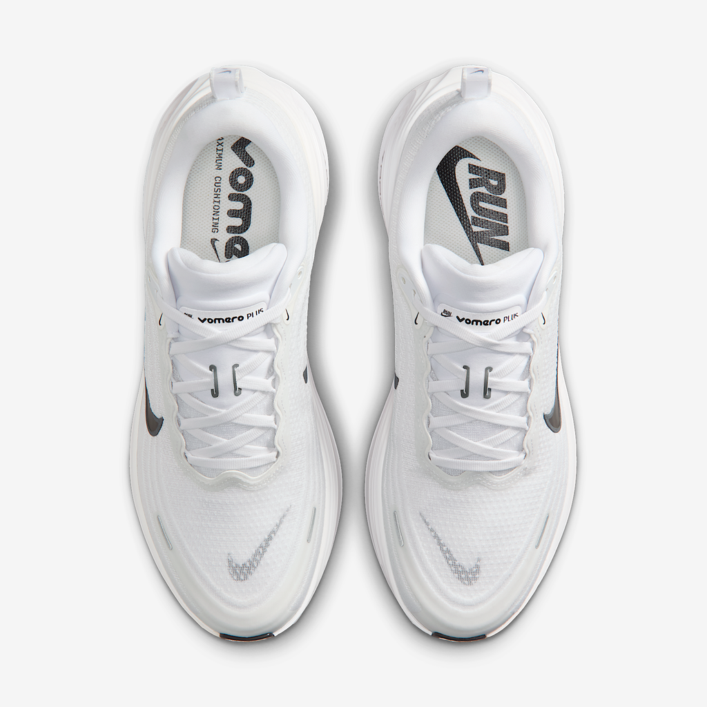 Nike Men's Vomero Plus 101 White/Black-DkSmokeGrey-MtlcDarkGrey top
