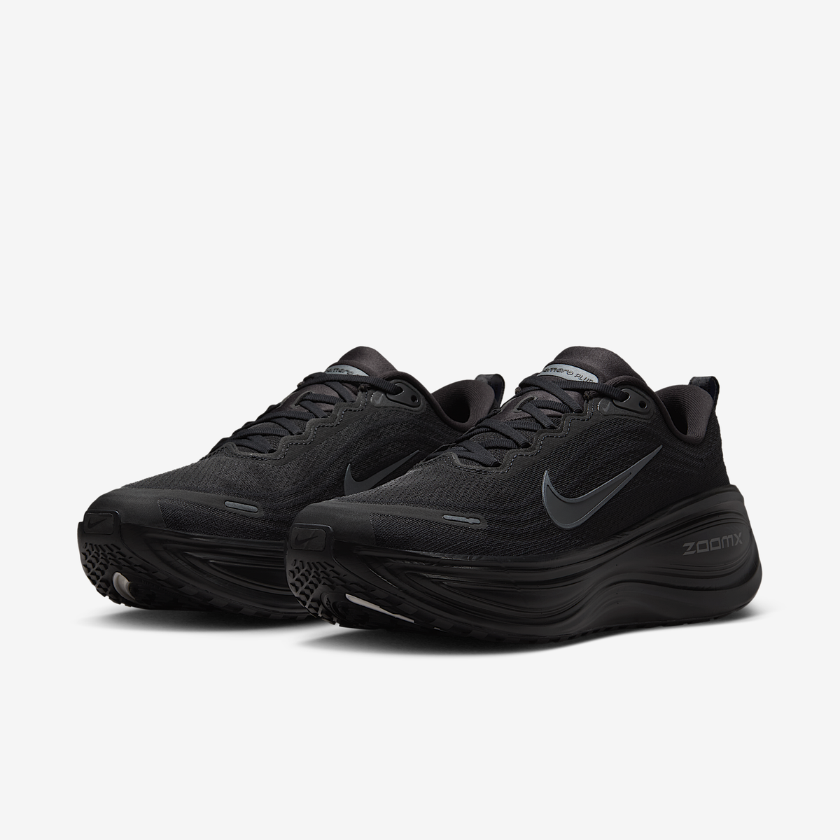 Nike Men's Vomero Plus 003 Black/DkSmokeGrey-MtlcDarkGrey pair angle