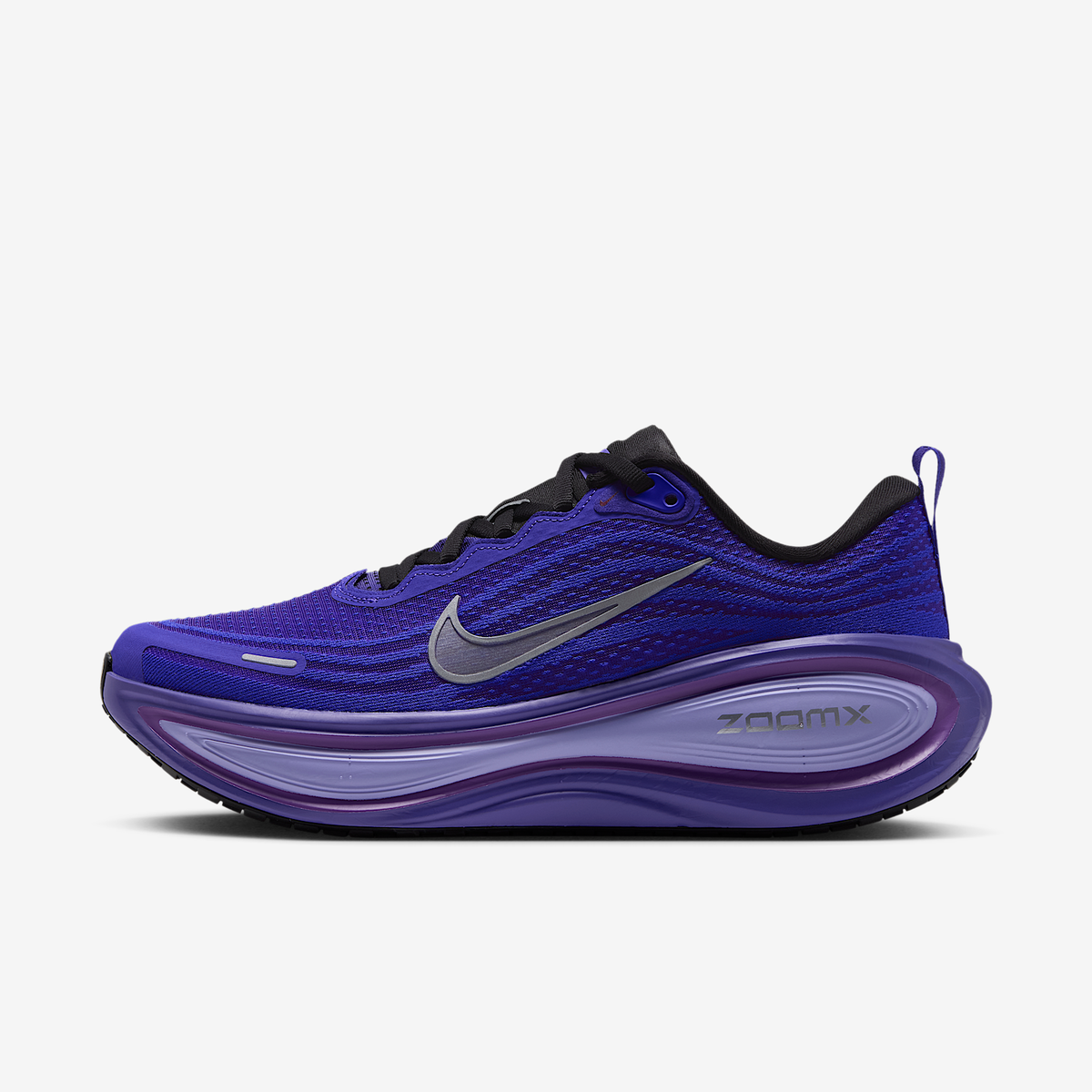 Nike Women's Vomero Plus 007 Black/MetallicSilver-PersianViolet lateral