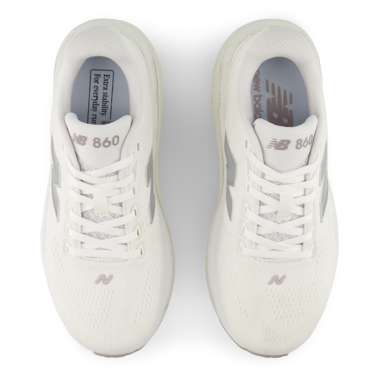 New Balance Women's 860v15 19F WHITE/SILVERMETALLIC top