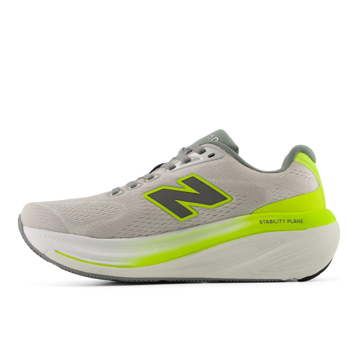 New Balance Women's 860v15 3FL GREYMATTER/ALKALINEGREEN medial