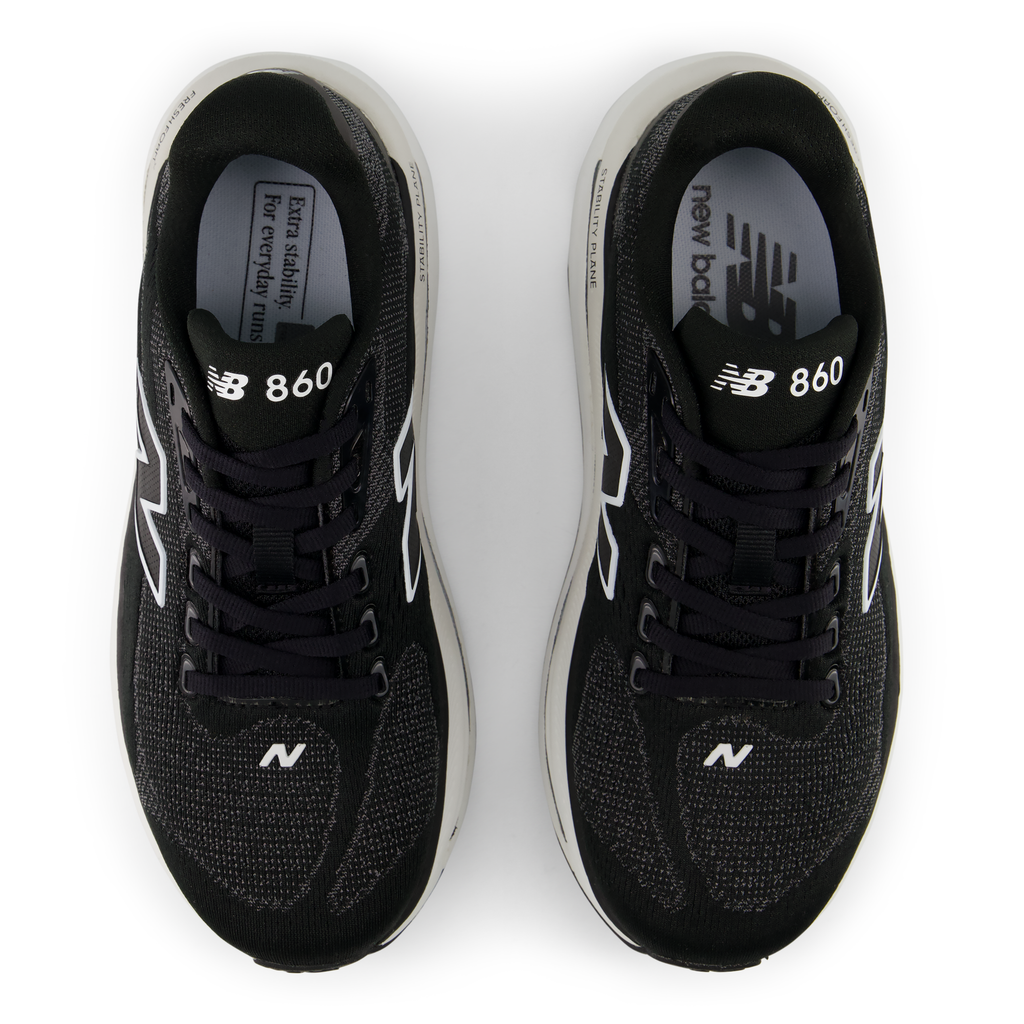 New Balance Women's 860v15 4NE BLACK/WHITE top