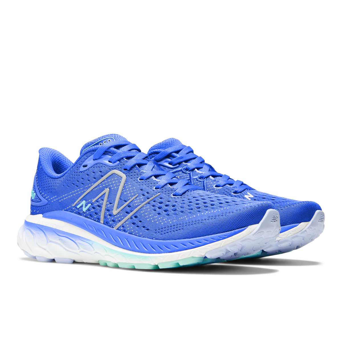 New Balance Women's 860 v13 B Blue pair angle