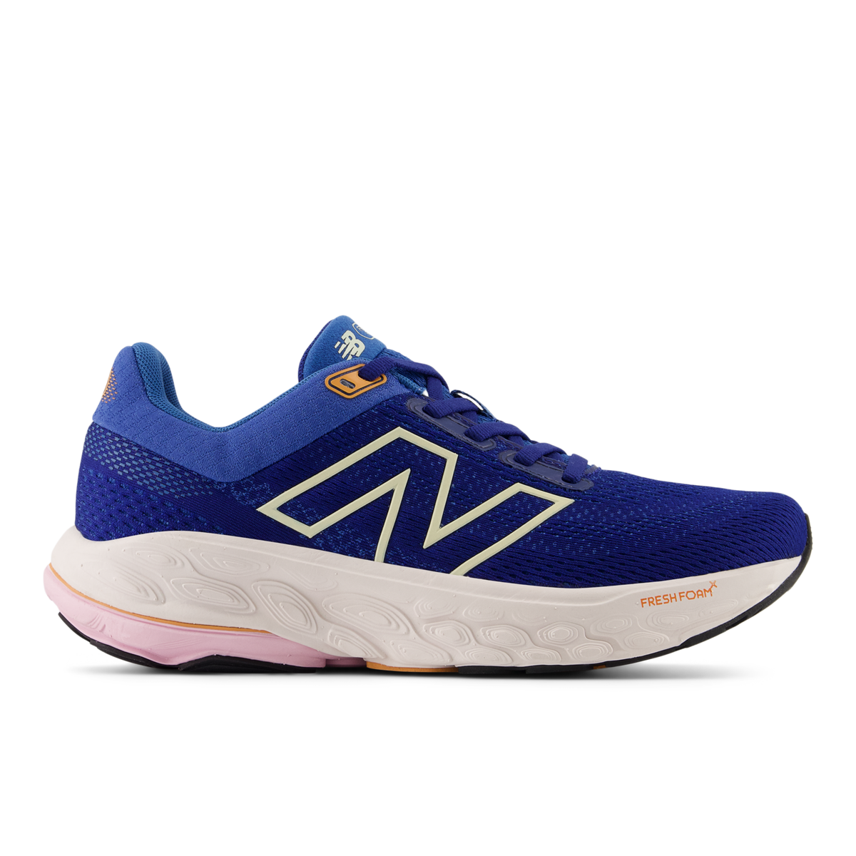 New Balance Women's 860v14 H NBNavy/OrbPink/VintageIndigo lateral