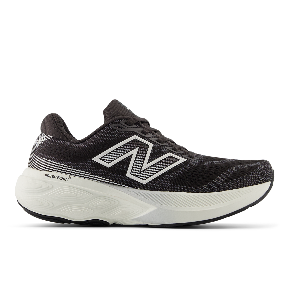 New Balance Women's 880v15 H BlackCement/SeaSalt/SilverMetallic lateral