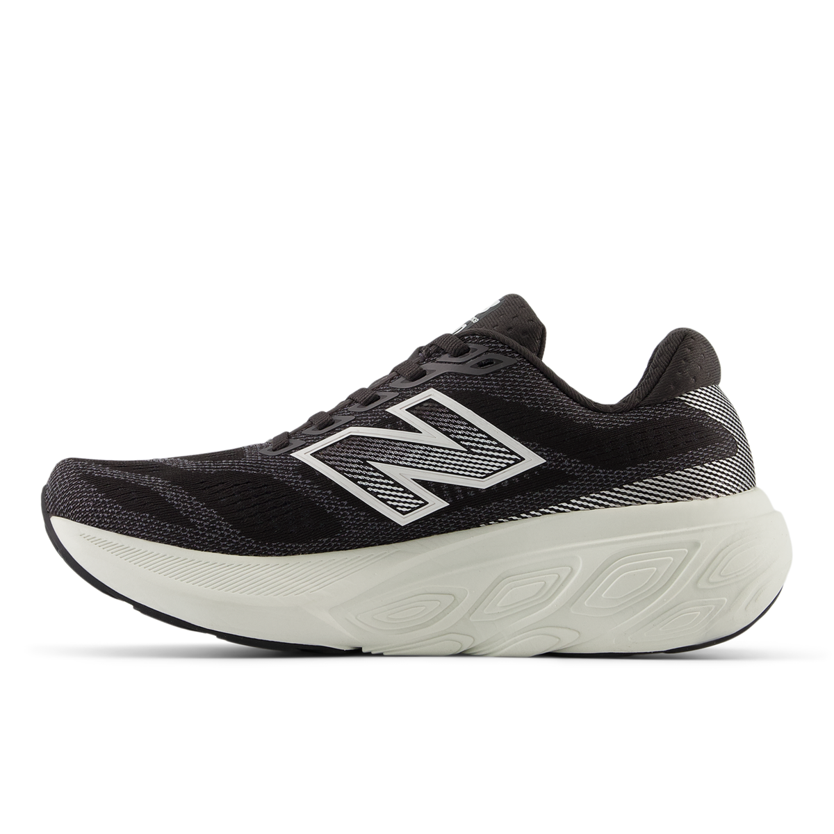 New Balance Women's 880v15 H BlackCement/SeaSalt/SilverMetallic medial