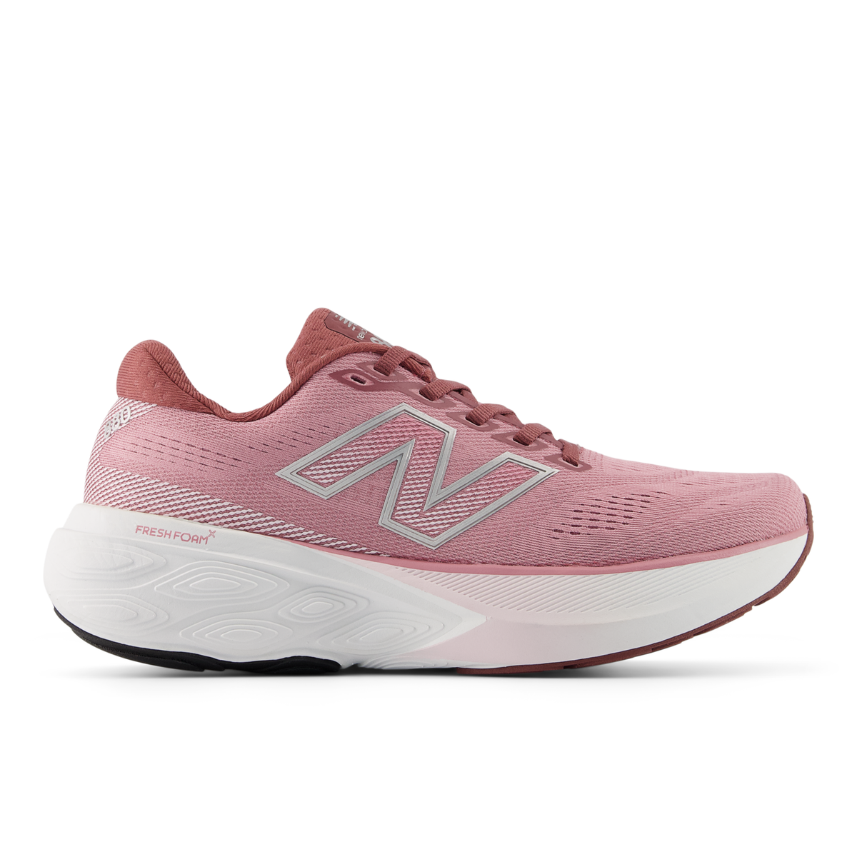 New Balance Women's 880v15 Q WashedBurgundy/PinkTaffy/SilverMetallic lateral