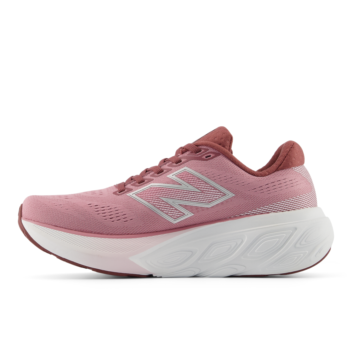 New Balance Women's 880v15 Q WashedBurgundy/PinkTaffy/SilverMetallic medial