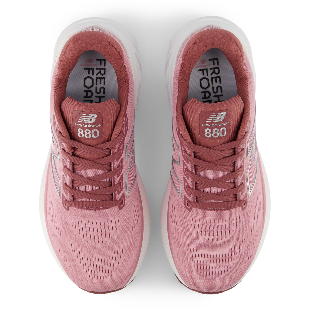 New Balance Women's 880v15 Q WashedBurgundy/PinkTaffy/SilverMetallic top