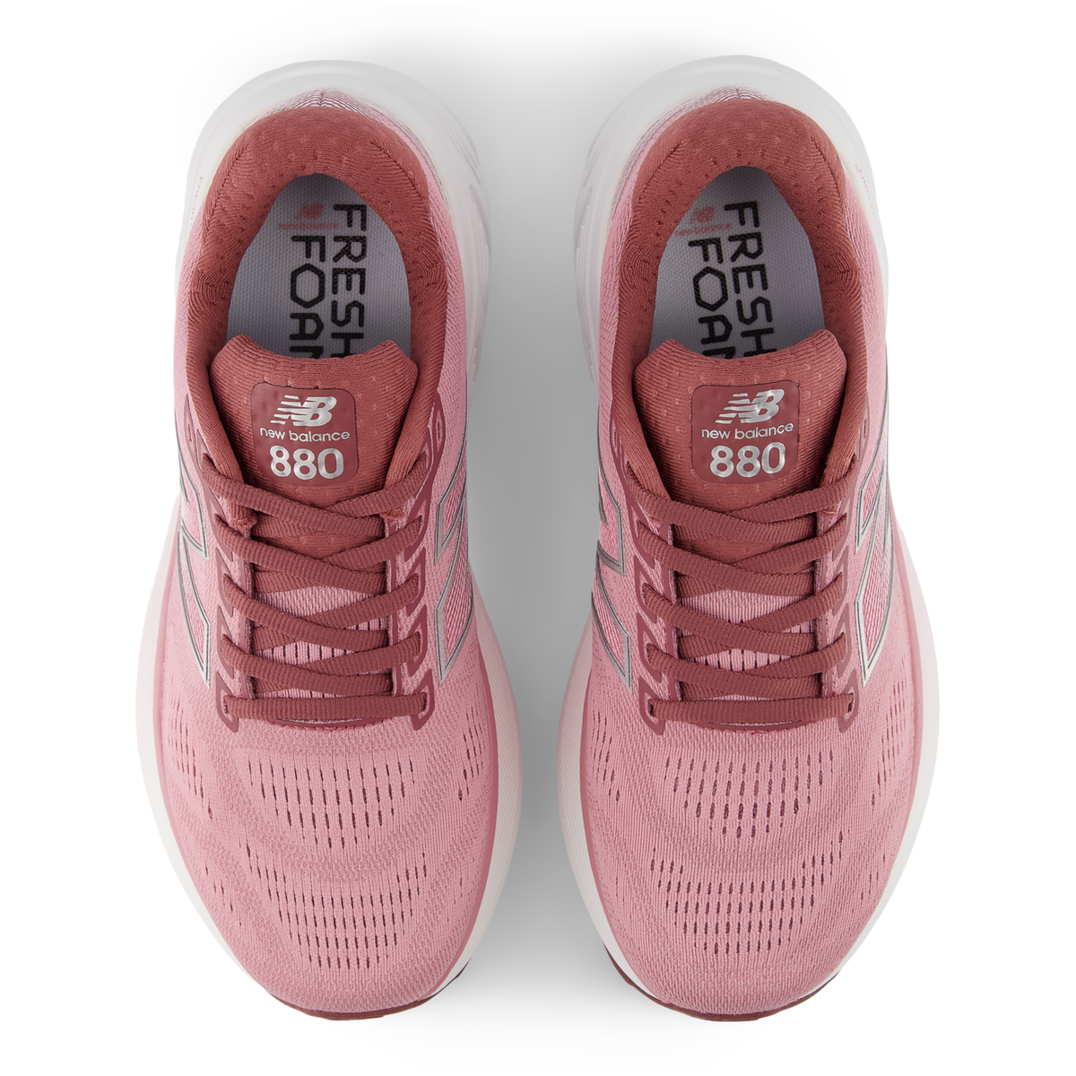 New Balance Women's 880v15 Q WashedBurgundy/PinkTaffy/SilverMetallic top