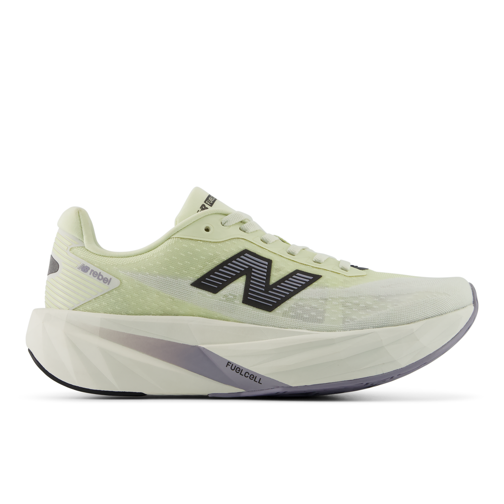 New Balance Women's FuelCell Rebel v5 8UV Pistachiobutter/Seasalt lateral