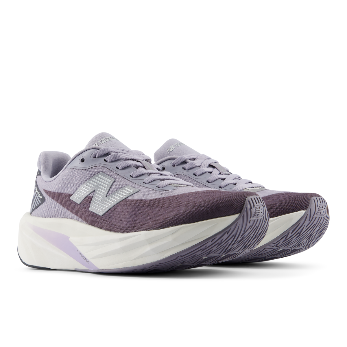 New Balance Women's FuelCell Rebel v5 906 Digitalmist/Magnet pair angle