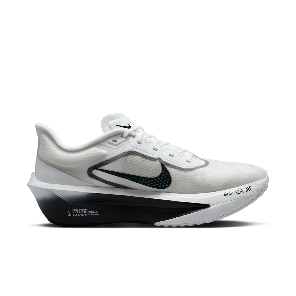 Nike Men's Zoom Fly 6 100 White/BlackSmokeGreyMetallicSilver medial