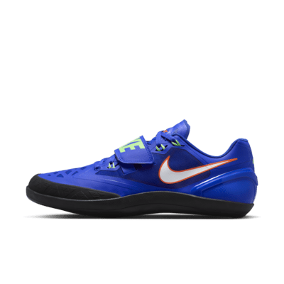 The Nike Zoom Rotational 6 is a throwing shoe that is designed for events such as shot put, discus, and hammer throw.
