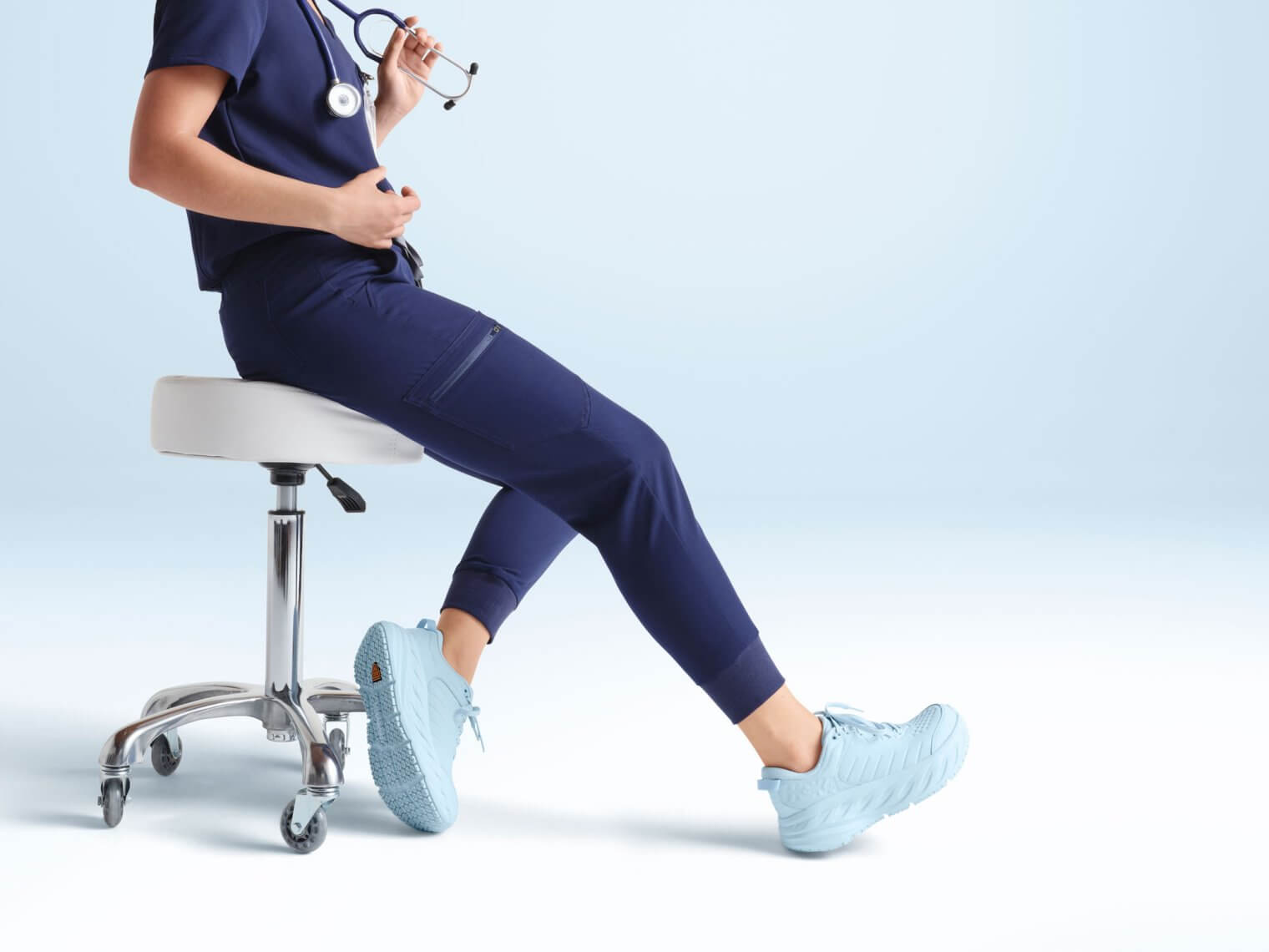 Supported shoes for work